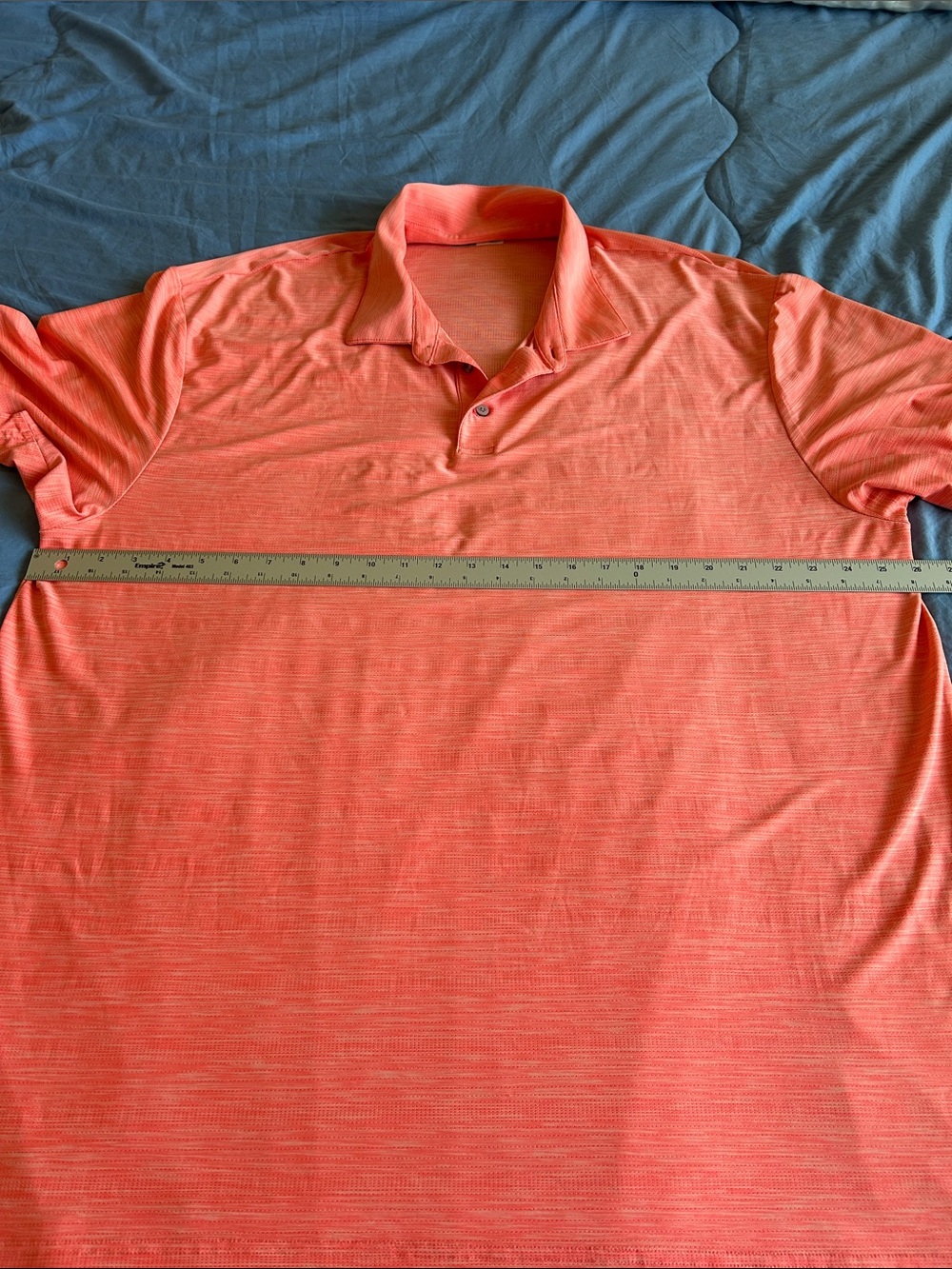 PGA Tour Airflux Men’s Coral Polo Shirt XXL - Picture 6 of 7